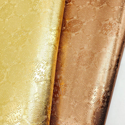 বক্স প্যাকেজিং চামড়া গোল্ডেন সিরিজ এমবসড পিভিসি চামড়া অ বোনা