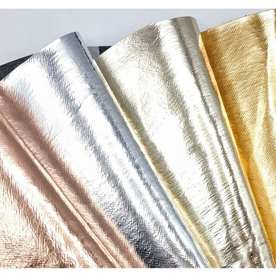 বাক্স প্যাকিং চামড়া সাফিয়ানো ক্রস পিভিসি ধাতব ফিল্ম নকল চামড়া প্রকল্প