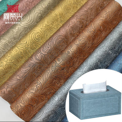 PVC ফুলের প্যাটার্নের কৃত্রিম সিনথেটিক চামড়ার ওয়ালেট বক্স জুতো নোটবুক ফলস লেদার ফ্যাব্রিক