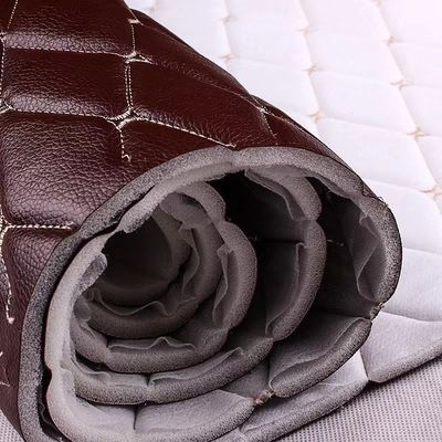 কার ফুটমেট পিভিসি নকল চামড়া উপাদান ডায়মন্ড ব্রোডারি পিভিসি স্পঞ্জ চামড়া