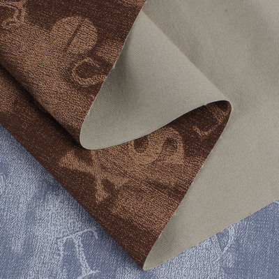 ধুয়ে ফেলা ডেনিম পিই চামড়া ইকো বন্ধুত্বপূর্ণ এমবসড হালকা ওজনযুক্ত ফ্যাক্স চামড়া