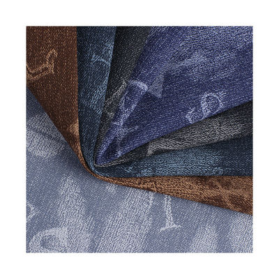 ধুয়ে ফেলা ডেনিম পিই চামড়া ইকো বন্ধুত্বপূর্ণ এমবসড হালকা ওজনযুক্ত ফ্যাক্স চামড়া