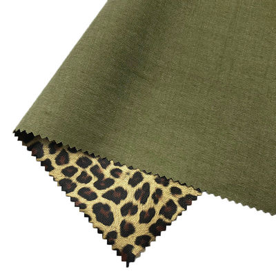 চিতাবাঘ প্রিন্ট গার্মেন্ট পিইউ চামড়া জলরোধী 0.6 মিমি বেধ কাস্টমাইজড