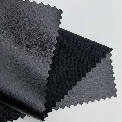 মসৃণ পোশাক পিইউ চামড়া বুননযুক্ত চার পক্ষের ইলাস্টিক নকল চামড়া