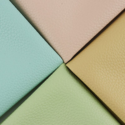 লিচি সিন্থেটিক হ্যান্ডব্যাগ পিইউ চামড়া ব্রাশ করা নীচে 1.2 মিমি বেধ