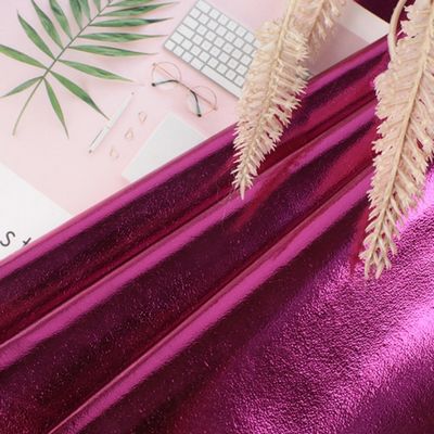 0.5 মিমি লেজার খোদাই পিই চামড়া ইকো বন্ধুত্বপূর্ণ ধাতু চকচকে পিই চামড়া