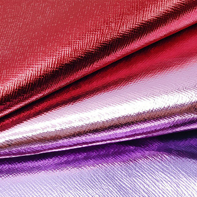 বাক্স প্যাকিং চামড়া সাফিয়ানো ক্রস পিভিসি ধাতব ফিল্ম নকল চামড়া প্রকল্প