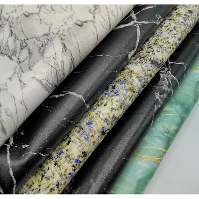 0.7 মিমি ওয়াটারপ্রুফ পিইউ সিন্থেটিক লেদার ফ্যাক্স ম্যাট মার্বেল প্যাটার্ন