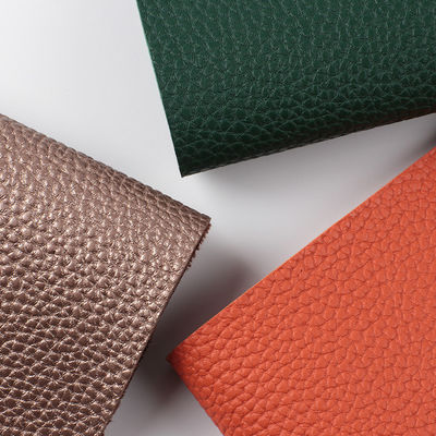 কাস্টম লিচি নরম পিভিসি চামড়া ব্যাগ জন্য অনুকরণ কটন বেসমেট নীচের ফ্যাব্রিক