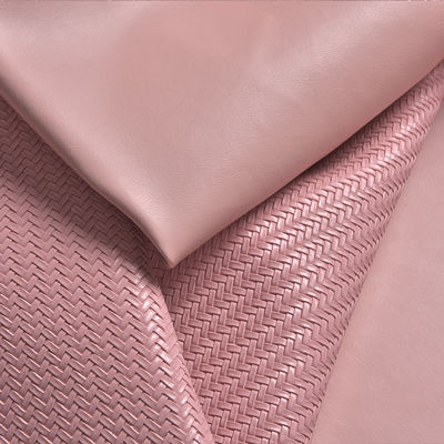 1.2 মিমি স্ট্র ম্যাট বোনা প্যাটার্ন পিভিসি চামড়া ফ্যাশন হ্যান্ডব্যাগ হোম সজ্জা জুতা উপাদান