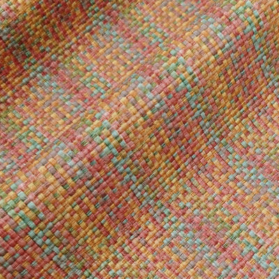 0ব্যাগের জন্য.8 মিমি পিভিসি চামড়া এমবসড রেইনবো টেক্সচারড ফেক্স চামড়া ফ্যাব্রিক