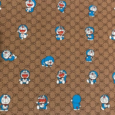 মুদ্রিত কার্টুন জিডি চিঠি জিংল বিড়াল পিভিসি নকল চামড়া ব্যাগ ফোন কেস প্যাকেজ বাক্স চামড়া কাপড়