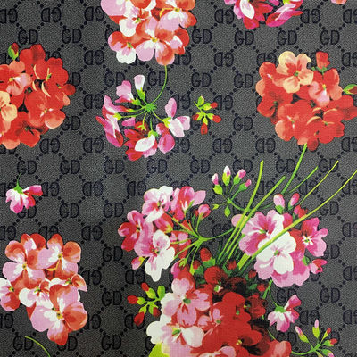 মুদ্রিত জিডি চিঠি ফুল পিভিসি ফ্যাক্স চামড়া ব্যাগ ফোন কেস প্যাকেজ বক্স চামড়া ফ্যাব্রিক