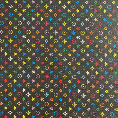 পিভিসি সিন্থেটিক ফ্যাক্স লেদার উপাদান অ্যান্টি ফাউলিং পেন্টাগন মুদ্রিত