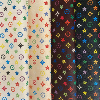 পিভিসি সিন্থেটিক ফ্যাক্স লেদার উপাদান অ্যান্টি ফাউলিং পেন্টাগন মুদ্রিত