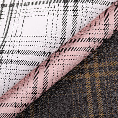 ব্যাগ প্লাইড স্ট্রিপড প্রিন্ট পিভিসি ফ্যাক্স লেদার ফ্যাব্রিক কৃত্রিম স্ক্র্যাচ প্রতিরোধী