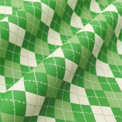 হ্যান্ডব্যাগ কাস্টম মুদ্রিত প্যাটার্নযুক্ত নকল চামড়া ফ্যাব্রিক পিভিসি জ্যামিতিক ডায়মন্ড