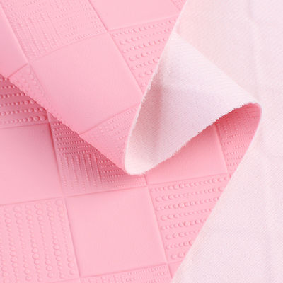 ব্যাগের জন্য পিভিসি চামড়া ফ্যাব্রিক রঙিন বড় প্লেড পিভিসি অনুকরণ চামড়া কাস্টম