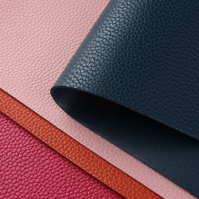 ব্যাগ / টেবিল ম্যাট জন্য ডাবল সাইডস লিচি পিভিসি চামড়া ইকো বন্ধুত্বপূর্ণ