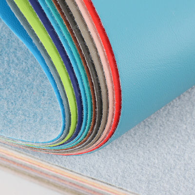 0.8 মিমি পুরুতা সূক্ষ্ম-গ্রেডযুক্ত ব্রাশযুক্ত কাপড়-সমর্থিত পিভিসি চামড়া আসবাবপত্রের জন্য ছাদ বাদ্যযন্ত্রের জন্য