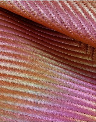 রঙিন গ্রেডিয়েন্ট ডায়মন্ড পিভিসি নকল কৃত্রিম চামড়া ব্যাগ চামড়া ফ্যাব্রিক উপাদান