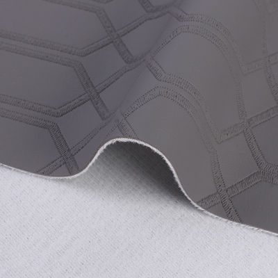 হেক্সাগোনাল স্কোয়ার প্লেড প্যাটার্ন পিভিসি ফ্যাক্স কৃত্রিম চামড়া কাপড়