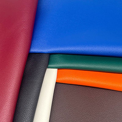 ফ্যাক্টরি পাইকারি পিভিসি ০.৬মিমি লিচি টেক্সচারযুক্ত ফক্স চামড়া এমবসড কৃত্রিম সিনথেটিক চামড়া গাড়ির সিটের ব্যাগ ফুট ডেকোরেটিভের জন্য