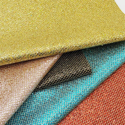 জাল-টাইপ রুক্ষ গ্লিটার পিভিসি সিন্থেটিক চামড়া প্রসারিত জুতার জন্য নকল চামড়া উপাদান ব্যাগ ব্যাগ প্যাকেজিং সোফা বহিরঙ্গন আস্তরণ