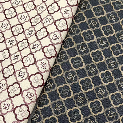 পিভিসি চার পাতার ক্লোভার মুদ্রিত স্টাইল ব্যাগ প্যাকেজিং নোটবুক ফোন শেল নকল চামড়া ফ্যাব্রিক জন্য কৃত্রিম কৃত্রিম চামড়া