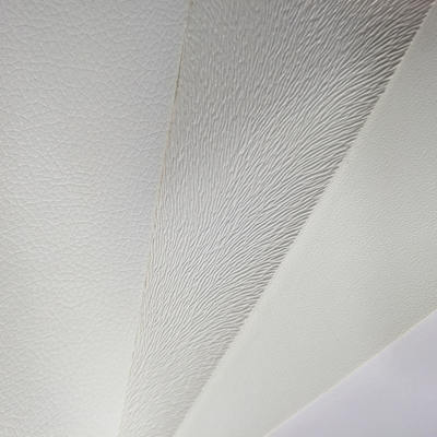 পিভিসি হোয়াইট এমবসড ডিজিটাল প্রিন্টিং ব্যাগ নোটবুক ফোন শেল টেবিল ম্যাট ফ্যাক্স লেদার ফ্যাব্রিকের জন্য সিন্থেটিক কৃত্রিম চামড়া