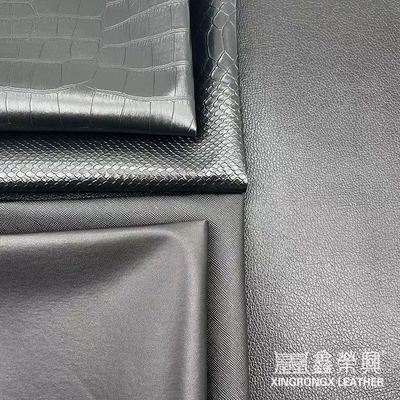 পাইকারি পিভিসি ফক্স চামড়ার ওয়ালেট বক্স জুতা নোটবুক লিচি পশু বোনা ক্রস প্যাটার্ন কৃত্রিম সিনথেটিক চামড়া ফ্যাব্রিক