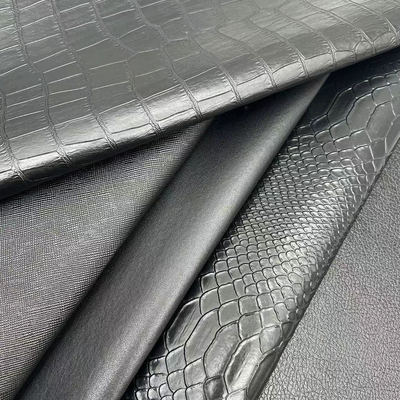 পাইকারি পিভিসি ফক্স চামড়ার ওয়ালেট বক্স জুতা নোটবুক লিচি পশু বোনা ক্রস প্যাটার্ন কৃত্রিম সিনথেটিক চামড়া ফ্যাব্রিক