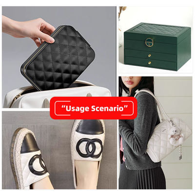 1.8 মিমি পুরু পিভিসি ব্রোডারি-এম্বসড স্ট্রিপস সিনথেটিক ফ্যাক্স লেদার ওয়াটারপ্রুফ ব্যাগ টেবিল ম্যাট জুতা Wallet Decorate Belt সোফা