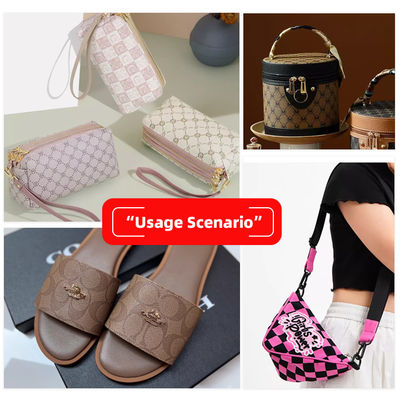 মুদ্রিত পিভিসি ভুয়া চামড়া কাপড় ব্যাগ এবং purses জন্য 0.8mm পুরু