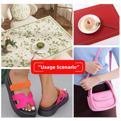 ব্যাগ, জুতা এবং গৃহসজ্জার জন্য ১.৫মিমি পুরু সেমি পিইউ ডাবল ফেস সিনথেটিক চামড়া