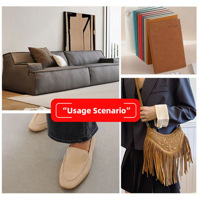 0.4 মিমি পিইউ ফক্স লেদার ফ্যাব্রিক গৃহসজ্জার জন্য, জলরোধী ও ঘর্ষণ প্রতিরোধী