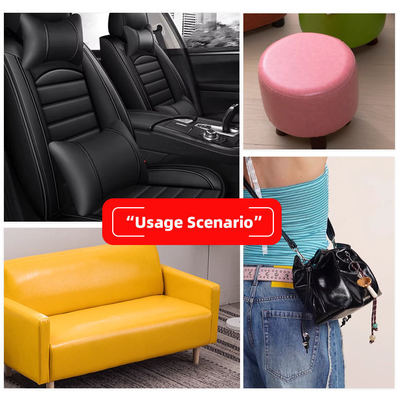 ফার্নিচারের জন্য পিভিসি তৈলাক্ত মোম সিনথেটিক চামড়া ৫৪ ইঞ্চি প্রস্থ