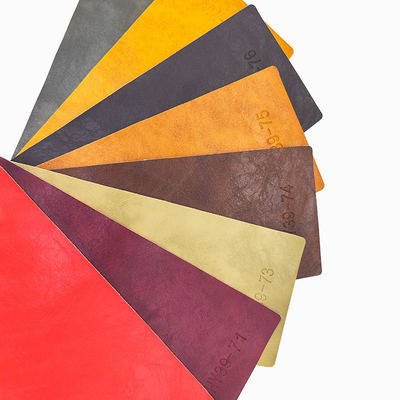 পিভিসি পাগল ঘোড়া তেল মোম মিথ্যে চামড়া আসবাবপত্র জন্য 54 ইঞ্চি প্রশস্ত