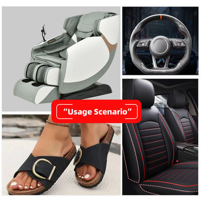 গাড়ির সিট কভার জন্য পিভিসি চামড়া ক্ষয় প্রতিরোধী জলরোধী 0.8mm