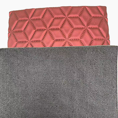 কাস্টম পিভিসি ডায়মন্ড ব্রোডারি কুইলটেড পার্লিং সিন্থেটিক চামড়া ইগল পাঞ্চ ফোম জন্য গাড়ী সীট কভার সোফা ফ্যাক্স চামড়া ফ্যাব্রিক