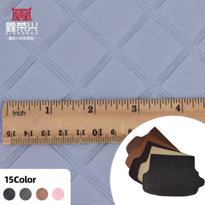 পিভিসি রম্বাস লিচি এমবসড স্টাইল কারুশিল্প কৃত্রিম চামড়া গাড়ির জন্য পা গাড়ি আসন সোফা সজ্জিত ব্যাগ ফ্যাক্স চামড়া ফ্যাব্রিক