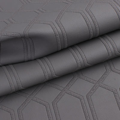 পিভিসি অনুকরণ সূচিকর্ম হেক্সাগন কৃত্রিম সিন্থেটিক চামড়া গাড়ির জন্য পায়ে গাড়ির আসন সোফা সজ্জিত ব্যাগ নকল চামড়া ফ্যাব্রিক