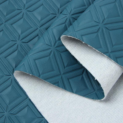 গাড়ির সিট, সোফা, ব্যাগ, সজ্জা, এবং কৃত্রিম চামড়ার কাপড়ের জন্য পিভিসি ডায়মন্ড রম্বস এমবসড স্টাইলের সিনথেটিক চামড়া