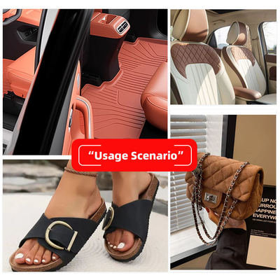 গাড়ির সিট, সোফা, ডেকোরেট ব্যাগ, এবং কৃত্রিম চামড়ার কাপড়ের জন্য পিভিসি রম্বস পঞ্চিং এমবসড স্টাইলের সিনথেটিক চামড়া