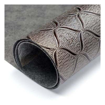 স্পট পাইকারি পিভিসি উজ্জ্বল জ্যামিতিক প্যাটার্ন কৃত্রিম সিনথেটিক চামড়া প্যাকেজিং ওয়ালেট বক্স নোটবুক নকল চামড়ার কাপড়