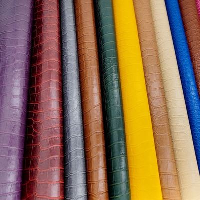 পিভিসি কুমির শস্য কৃত্রিম সিনথেটিক চামড়ার ওয়ালেট বক্স জুতা নোটবুক নকল চামড়ার কাপড়