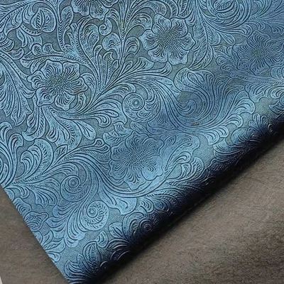 ওয়ালেট, বাক্স, জুতা, নোটবুক এবং ডেকোরেটিভ ব্যাগের জন্য এমবসড পিভিসি ফ্লাওয়ার প্যাটার্ন সিনথেটিক চামড়া - টেকসই ফক্স লেদার উপাদান