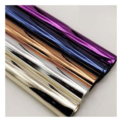 উচ্চ মানের সিন্থেটিক নকল জুতা হ্যান্ডব্যাগ নোটবুক চামড়া পিউ রেইনবো হলোগ্রাফিক ধাতব রঙিন আয়না চামড়া কাপড়