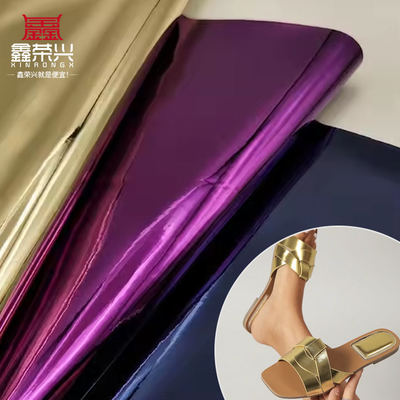 উচ্চ মানের সিন্থেটিক নকল জুতা হ্যান্ডব্যাগ নোটবুক চামড়া পিউ রেইনবো হলোগ্রাফিক ধাতব রঙিন আয়না চামড়া কাপড়