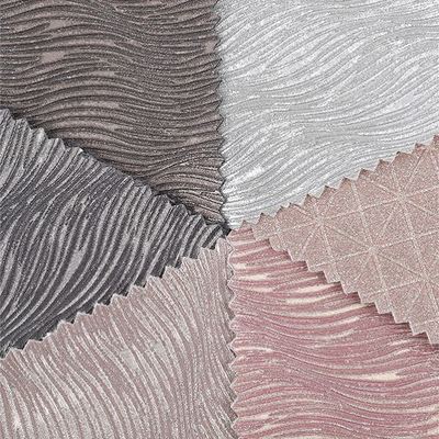 জুতা ব্যাগ ধনুক কারুশিল্প টুপি জন্য ইলাস্টিক পিইউ এমবসড স্পার্কলি চকচকে গ্লিটার ফ্যাব্রিক সিনথেটিক চামড়া, নকল চামড়ার কাপড়